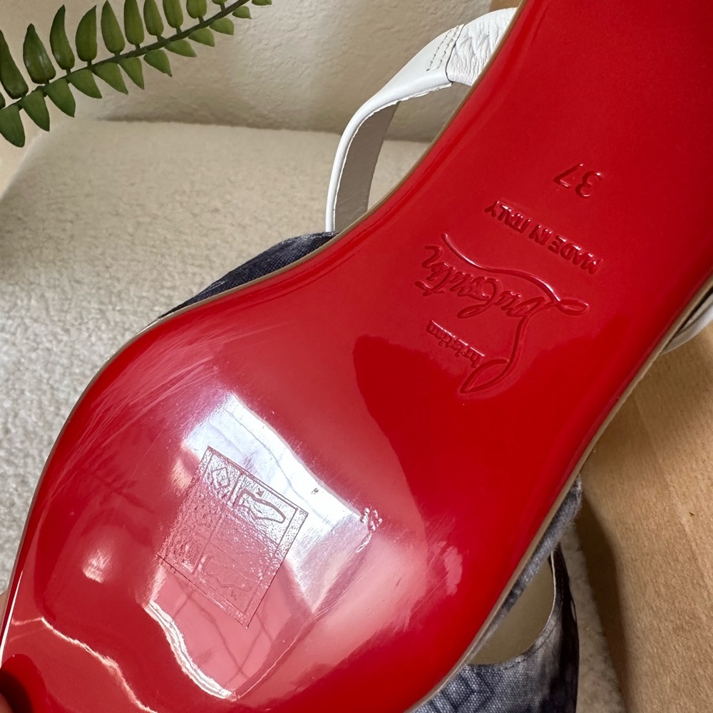 Christian Louboutin Choc Lock Jean Flats - Picture 4 of 10